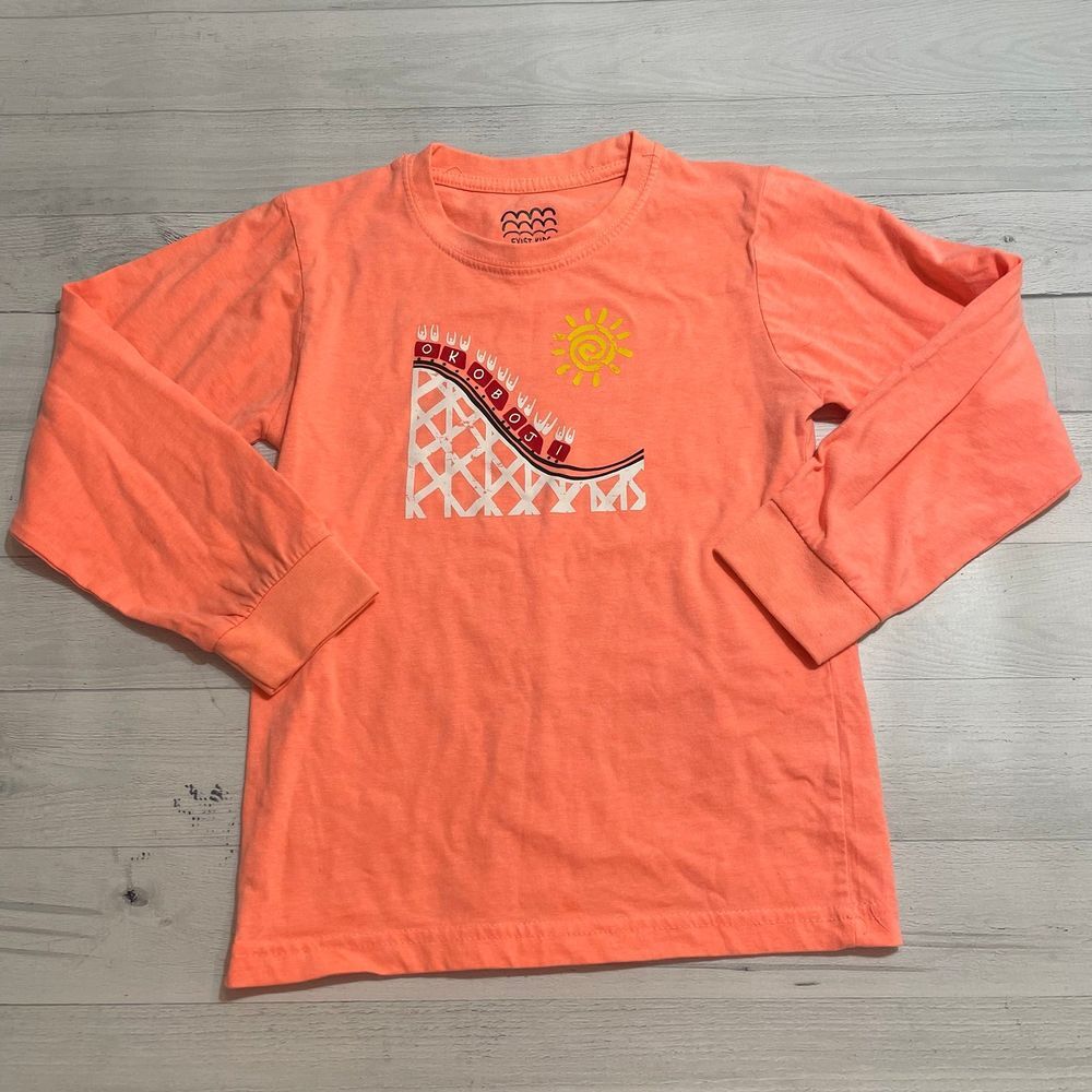 Exist kids neon rollercoaster shirt medium‎
